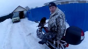 ЗИМОЙ НА АЛЬФЕ/ Заводим мопеды