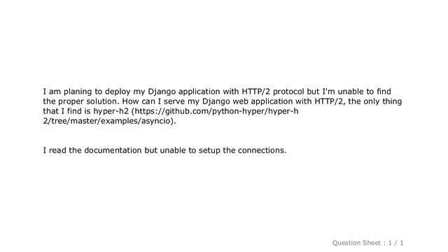 Django : How to server HTTP/2 Protocol with django смотреть онлайн