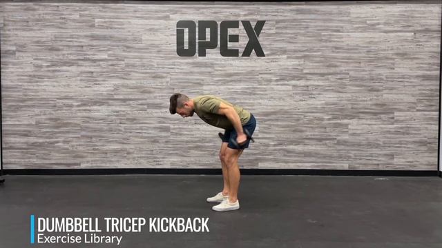 Dumbbell Tricep Kickback