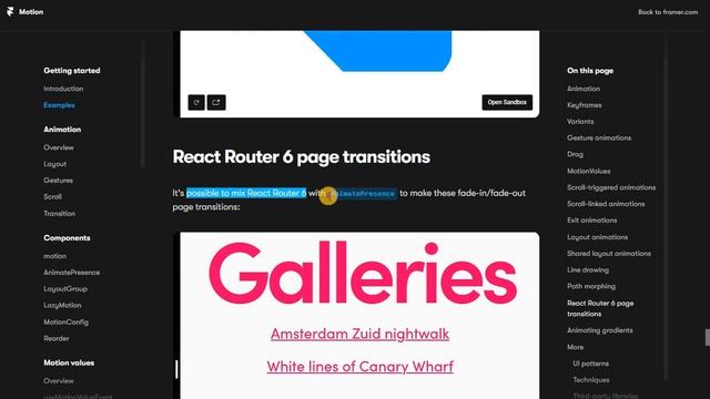 Framer Motion: Reading documentation смотреть онлайн