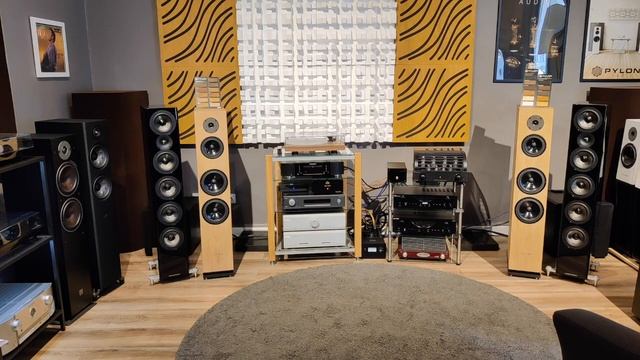 Pylon Audio Diamond 30 speaker sound test with Primaluna tube amp смотреть онлайн