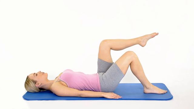 Pilates Knee folds Scissors part 1 смотреть онлайн