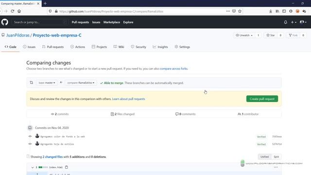 Curso Git. Visual Studio Code con GitHub II. Ramas. Vídeo 9 смотреть онлайн