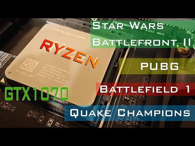 Ryzen 2200G+16GB 3000MHz+GTX1070 мультиплеер тест 4х игр на ультра смотреть онлайн