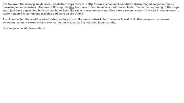 Ubuntu: Transition from single node to multi node hadoop same смотреть онлайн
