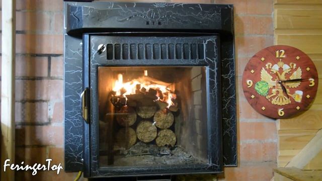 Что будет, если топить печь для бани брикетами? Дикие эксперименты с печью Ферингер. смотреть онлайн