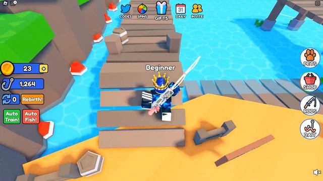 Играю в симулятор рыбалки | Роблокс смотреть онлайн