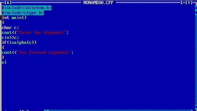 Use of ISALPHA Function in C++ смотреть онлайн