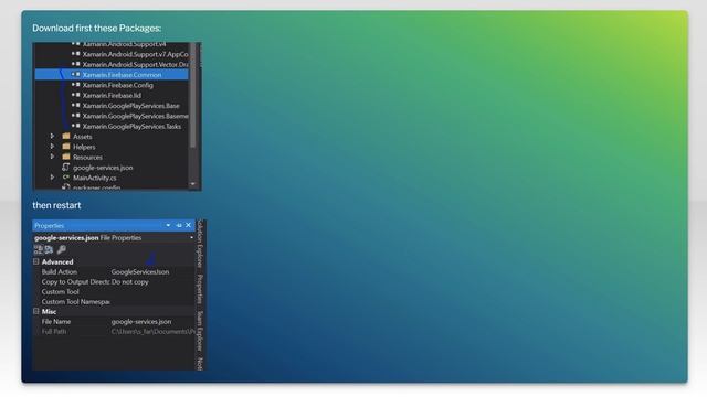Can't set Build Action to GoogleServiceJson смотреть онлайн