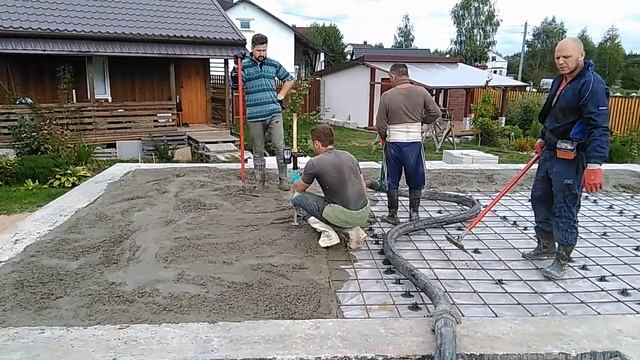 Стяжка бетонная черновая по фундаменту в Минске
