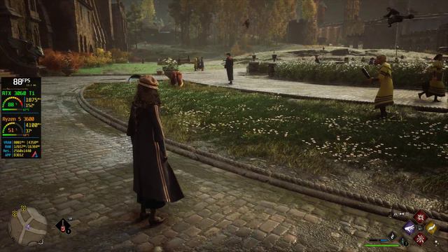 Hogwarts Legacy Frame Generation LukeFZ Mod on Nvidia RTX 3060 Ti | 1440p смотреть онлайн