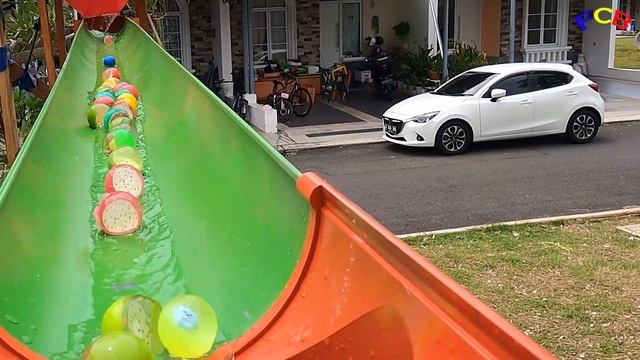 Marble Run Games Races #marblerungamesraces Small Fruity Jelly Ball in Water #Smallfruityjellyballi смотреть онлайн