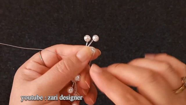 How to make a pearl bridal crown with a very easy and simple method смотреть онлайн