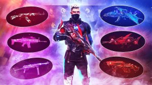 Обзор на САМУЮ БОЛЬШУЮ коллекцию ОРУЖЕЙНЫХ СКИНОВ в СНГ free fire