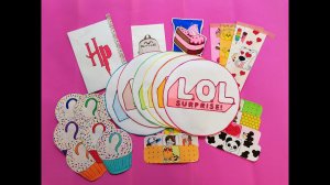 LOL?Распаковка бумажных сюрпризов?Пластыри?Гарри Поттер?Закладки?Приготовь?