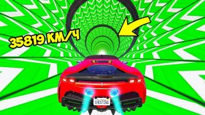 СПУСК БЕЗ ТОРМОЗОВ НА ЧИТЕРСКОЙ ФЕРРАРИ Ф90  ПО ТРАМПЛИНУ  ГТА 5 МОДЫ МУРКА