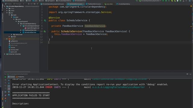 How to Solve Circular Dependency in Spring Framework. смотреть онлайн