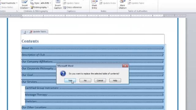 How to Edit a Table of Contents : Microsoft Word Doc Tips смотреть онлайн