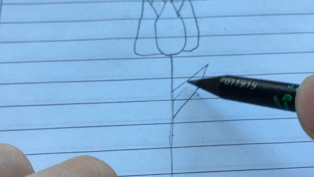 Как нарисовать тюльпан??? смотреть онлайн