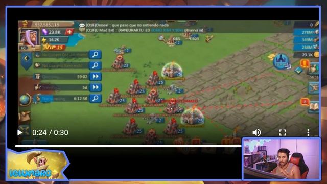 Reubicación con rally con un ataque real! Veamos el bot en acción durante KvK! - Lords Mobile ES смотреть онлайн