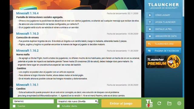 Como Actualizar Minecraft En TLauncher Cualquier versión смотреть онлайн