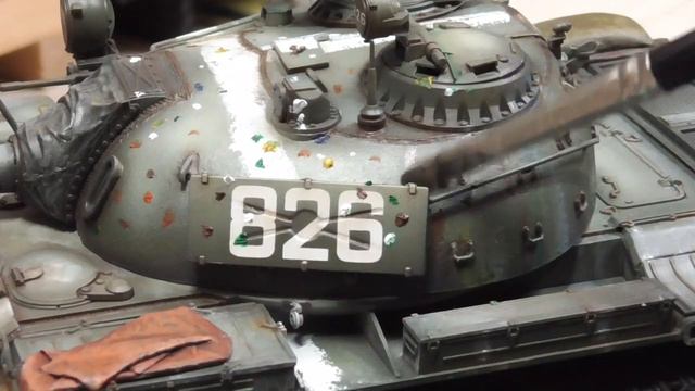 RUSSIAN MEDIUM TANK T-55A, TAMIYA 1/35. Везеринг. смотреть онлайн