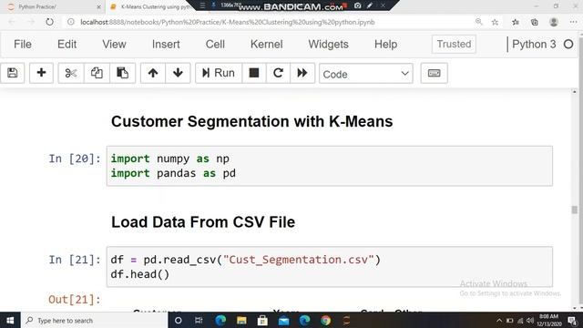 K-Means Clustering using python смотреть онлайн