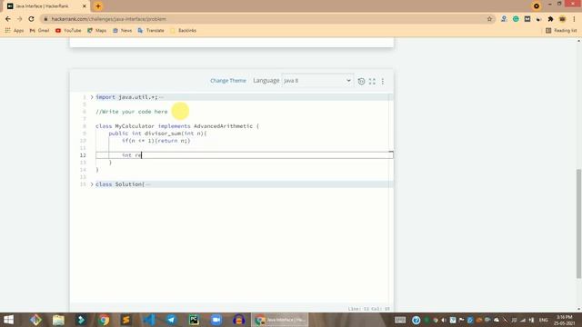 HackerRank Java Interface problem solution in Java | Java Problems Solutions | Programmingoneonone смотреть онлайн