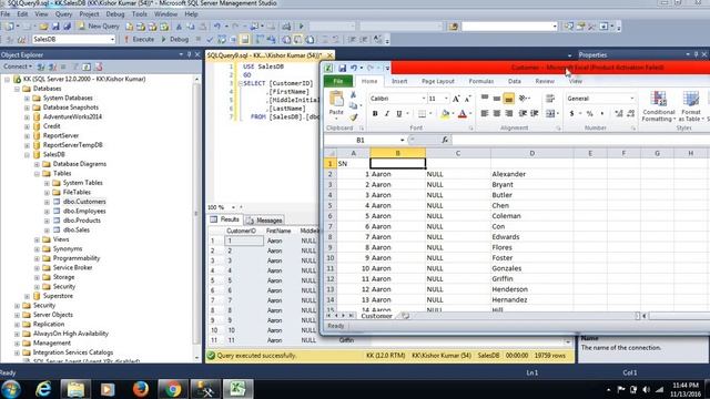 How to Export query result to .csv or .xlsx in SQL Server Management Studio(SSMS) смотреть онлайн
