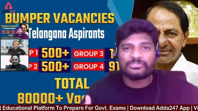 80000+ Vacancies | Telangana Aspirants | CM KCR Announces Job Notifications | Telangana Jobs 2022 смотреть онлайн