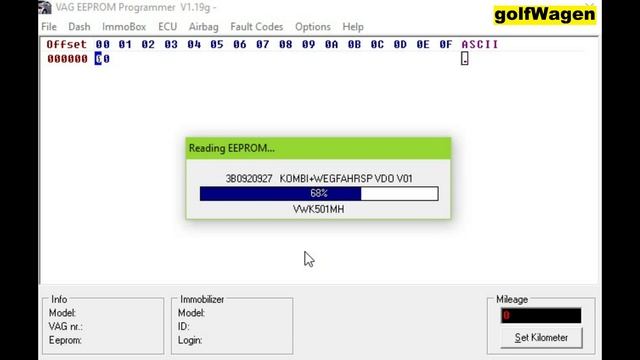 VAG EEPROM Programmer mileage set /VAG KKL/ смотреть онлайн