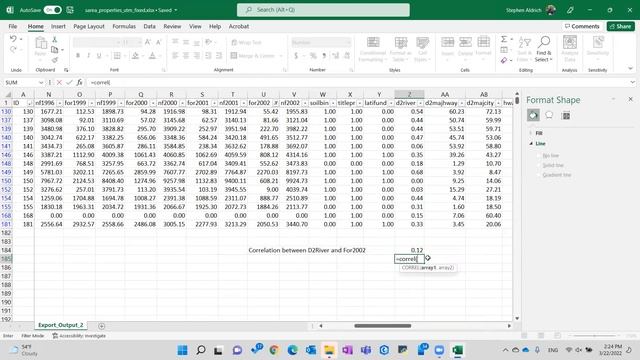 ENVI240 - Week 12, Excel Video (Three ways to do correlation in Excel) смотреть онлайн