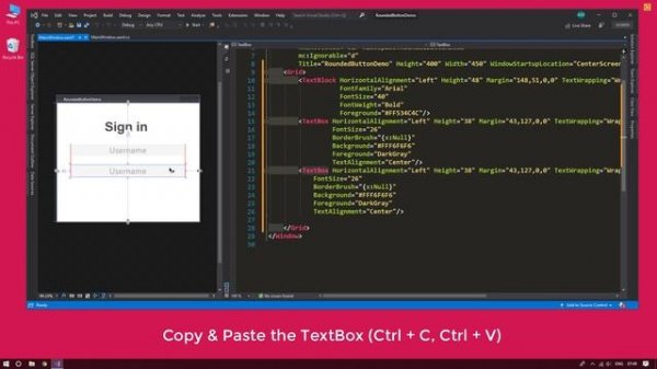 WPF - Rounded Button | UI Design | XAML | C# | Tutorial