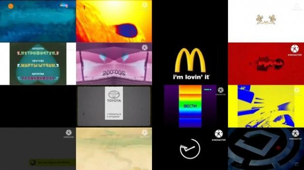 Сборник заставок в одном экране с эффектами №17. Collection of screensavers in one screen №17.