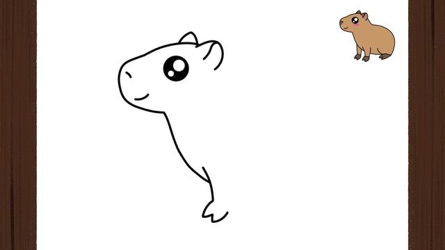 How To Draw A CAPYBARA KAWAII I Easy II Como Desenhar Uma CAPIVARA KAWAII I Fácil
