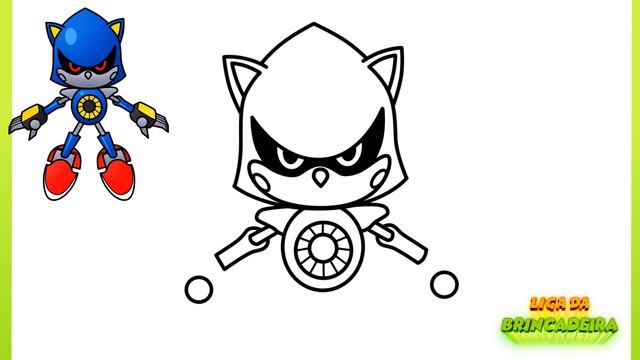 Como DESENHAR O METAL SONIC - Como DIBUJAR A METAL SONIC - How To DRAW METAL SONIC