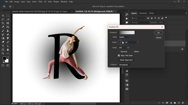 Photoshop Tutorial: How to Create a Powerful, Letter Portrait Effect смотреть онлайн