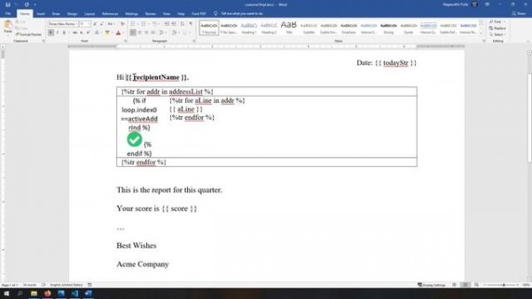 docxtpl conditional statements, nested for loops and loop.index0 for python reports automation