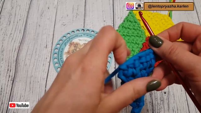 3D ковер из трикотажной пряжи. 3 ромба = 1 куб. n кубов = ковер смотреть онлайн
