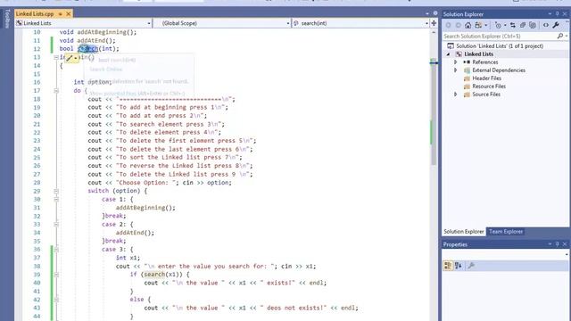 C++, linked lists: Search A node (by value) смотреть онлайн