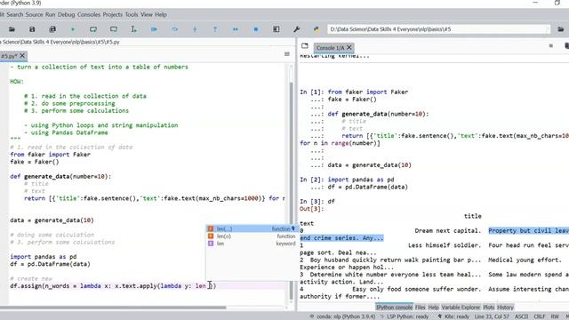 #4 Turn raw text into a table of numbers using Python and pandas смотреть онлайн