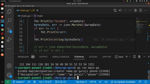 Marshaling Data in Golang: A Comprehensive Guide IN HINDI смотреть онлайн