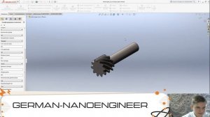 SolidWorks (7 урок, проектирование косозубой шестерни)