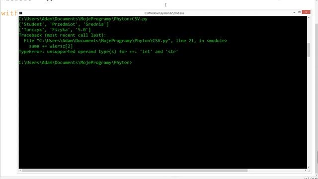 Operacje na plikach CSV [Python] odc. 31 z serii podstaw Pythona смотреть онлайн
