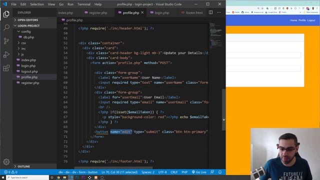 PHP with MySQL - Login and Register System - Part 5/5 смотреть онлайн
