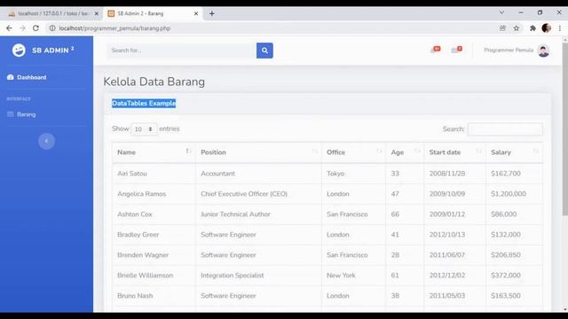 Menampilkan DATA dari DATABASE dengan PHP dan MYSQLI menggunakan Perintah "SELECT" смотреть онлайн
