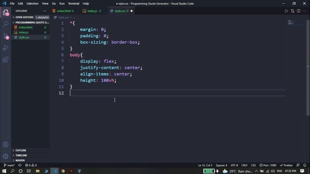 Programming Quotes Generator || JavaScript Project смотреть онлайн