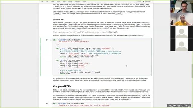 Pythonic model fitting with zfit. zfit custom models. Tutorial 3 смотреть онлайн