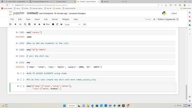 Python learn in Jupyter notebook | Tuple | Dictionary | Set | Tutorial 11 смотреть онлайн