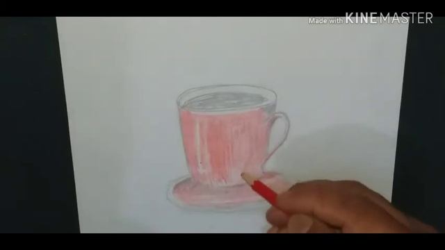 How to draw a cup of tea,Как нарисовать чашку чаяكيف ترسم كوب شاي., смотреть онлайн
